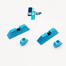 2 Pack Front Sight Rear Sight Fit for Glock 17 19 22 23 24 26 27 31 34 35 Blue