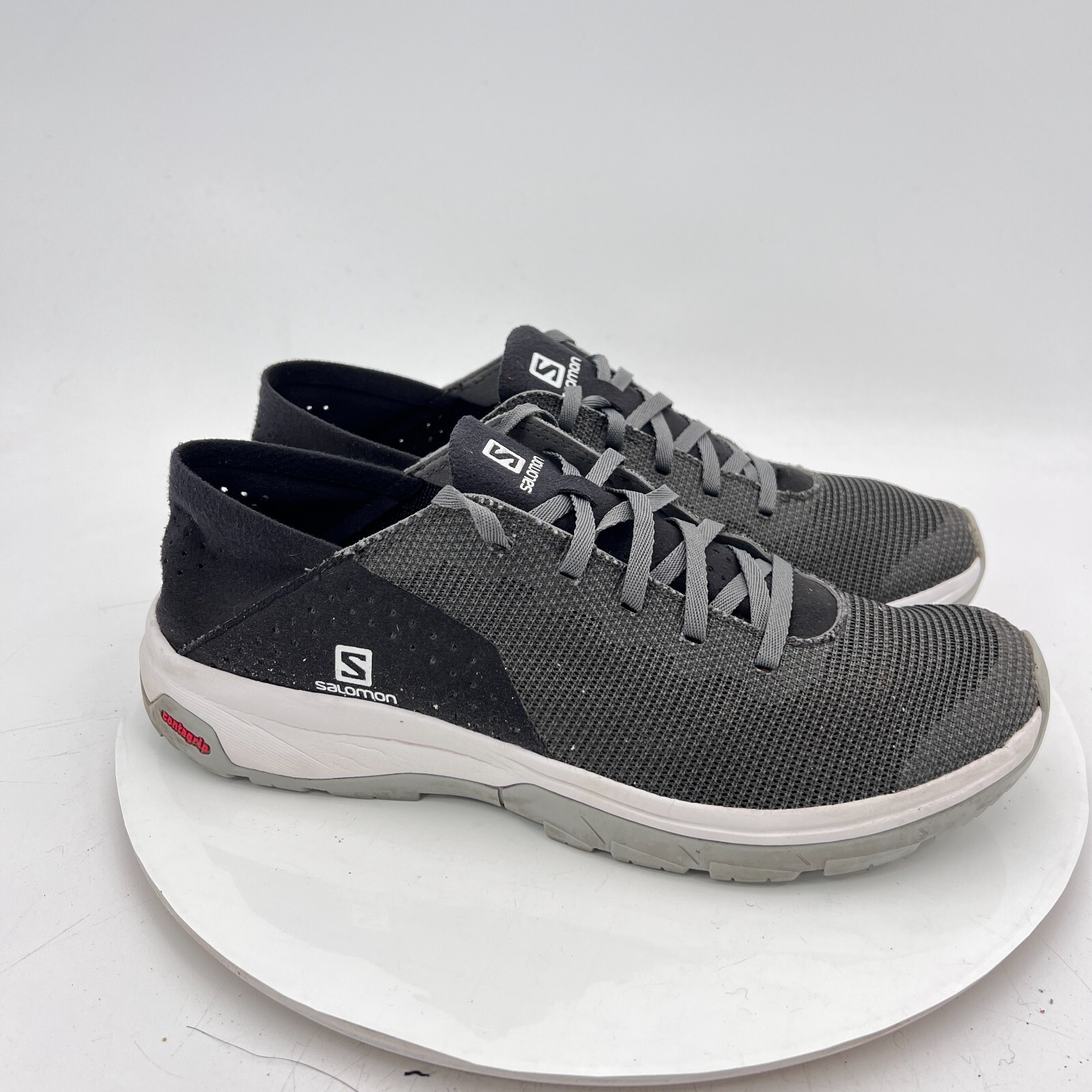 Scarpe Salomon Tech Lite Uomo Taglia 9 409857 Grigio Nero Running Contragrip Comfort