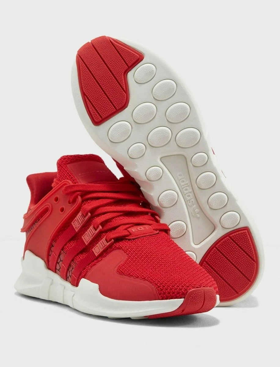 New Adidas EQT Support ADV Running Shoes Sneakers 9.5-10 Red-White | eBay