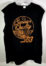 Harley Davidson Quaid Loma Linda, CA HD Motorcycle Sleeveless T-Shirt Men's 3XL