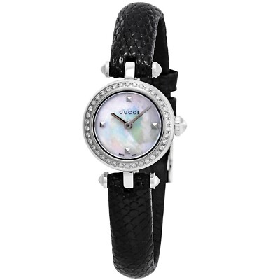 GUCCI YA141511 Women's Diamantissima White Quartz Watch 731903382664 | eBay