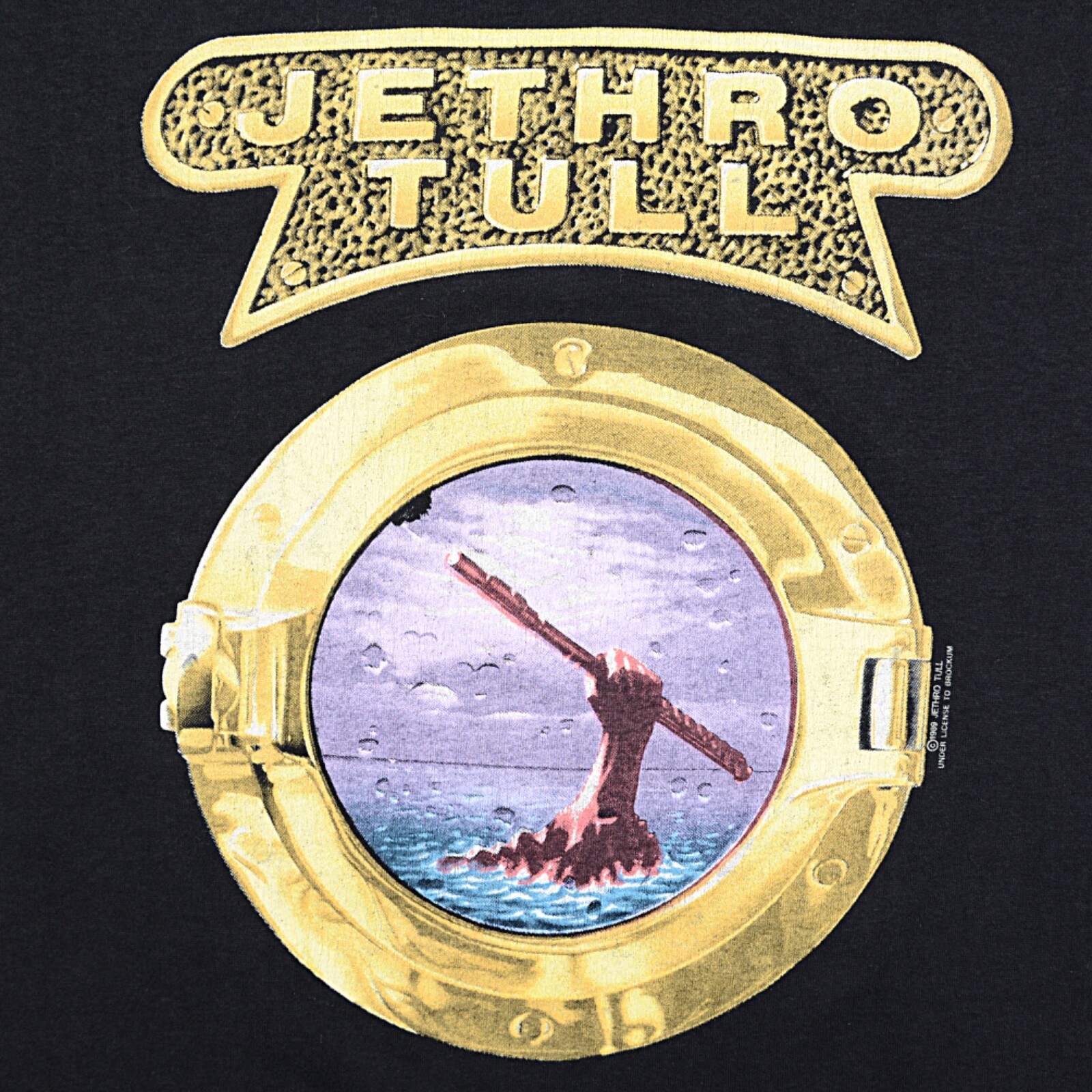 VTG JETHRO TULL 1989 WORLD TOUR ROCK ISLAND London Hamburg Edinburgh T-Shirt XL