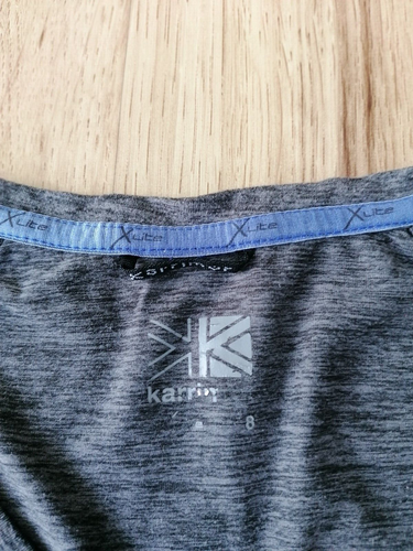 Karrimor Run Women's T-shirt Top Size S Grey Short sleeve v-neck Activewear Gym - Picture 10 of 12