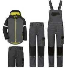 Kinder Arbeitshosen Kids Hose Bundhose Shorts Latzhose Softshelljacke Kinderhose