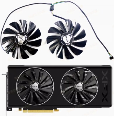 Xunjing RX 5500xt 5600xt 5700xt Black Wolf Warrior graphics card cooling fan