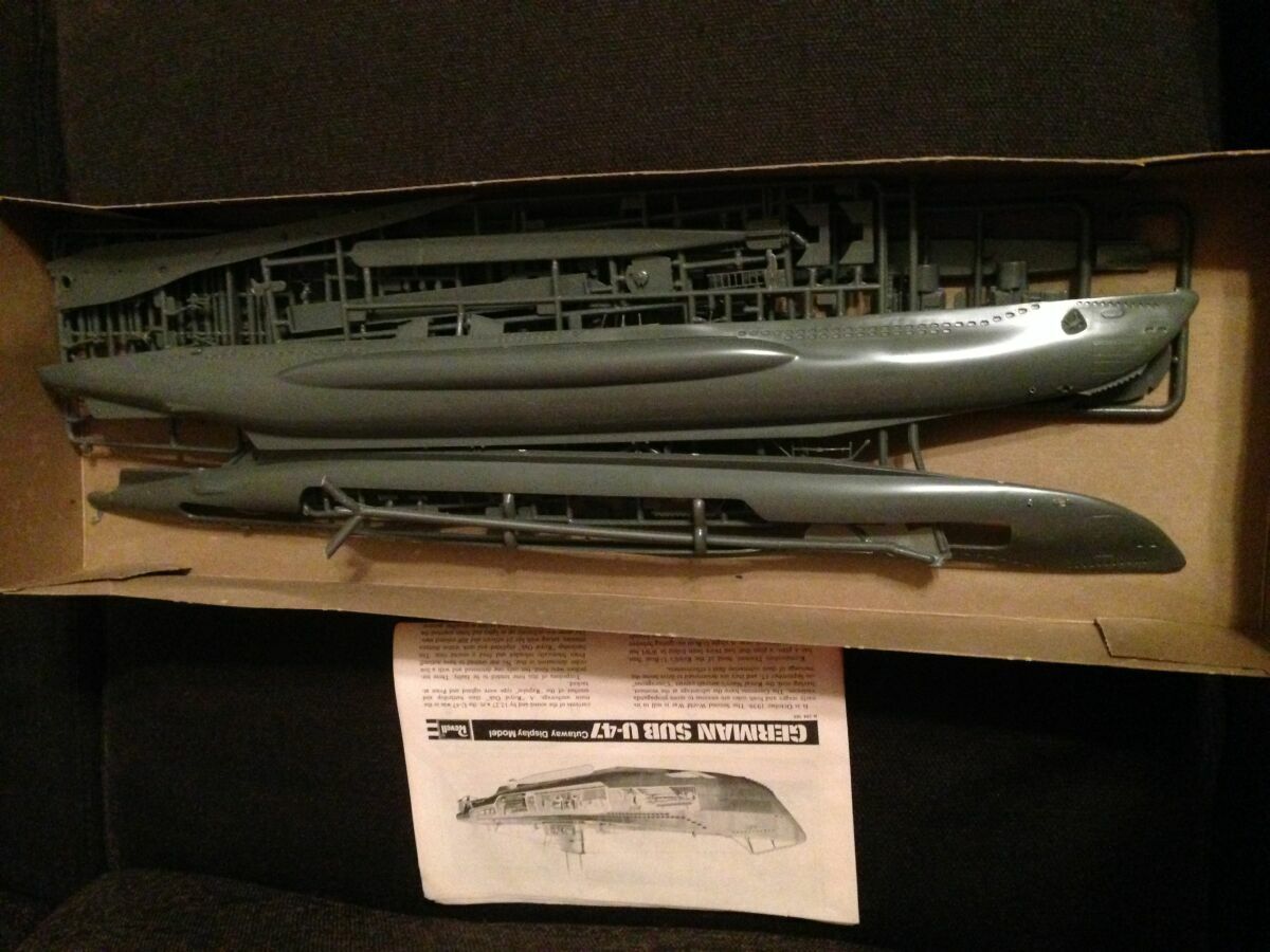 Revell 1/125 H-384 German Submarine U-47 Gunther Prien