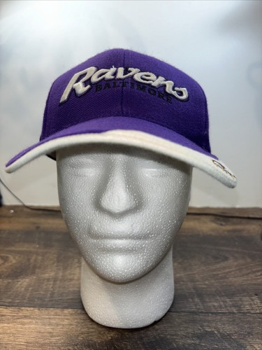 Baltimore Ravens Hat Cap Strap Back Purple White Embroidered Logo Men Logo - Picture 2 of 10