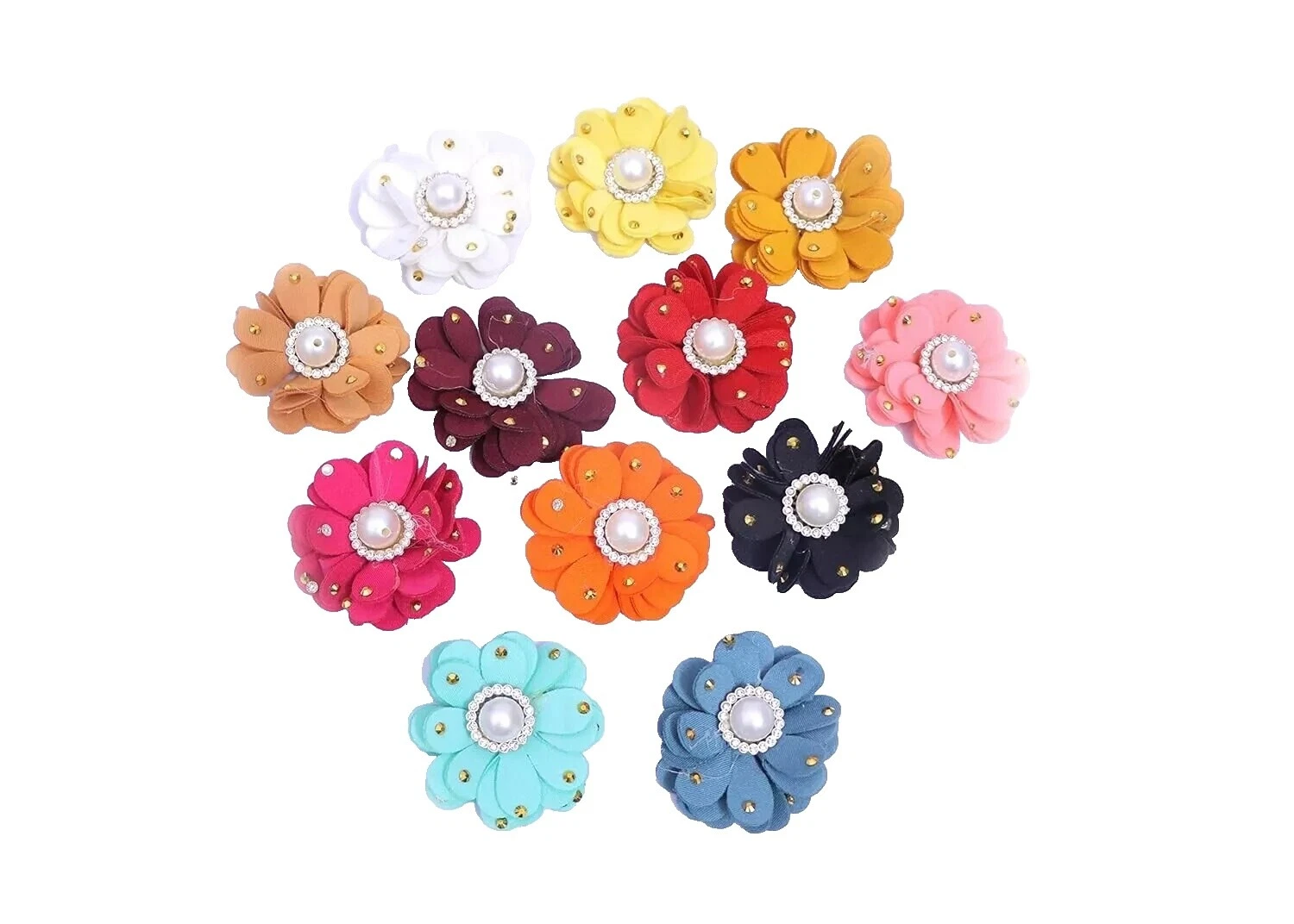 Flor de gasa Scrapbooking Adornos