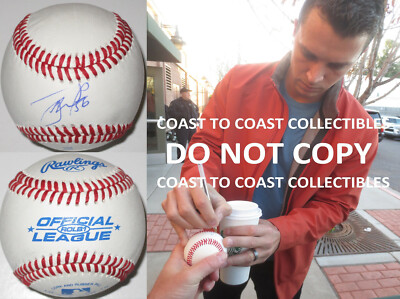 Tony Watson San Francisco Giants Pirates signed autographed baseball COA proof Tony Watson San Francisco Giants Pirates signed autographed baseball COA proof