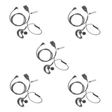5 X COBRA G SHAPE EARPIECES WITH PTT MIC FOR MT645 MT975 PR240 CXR900