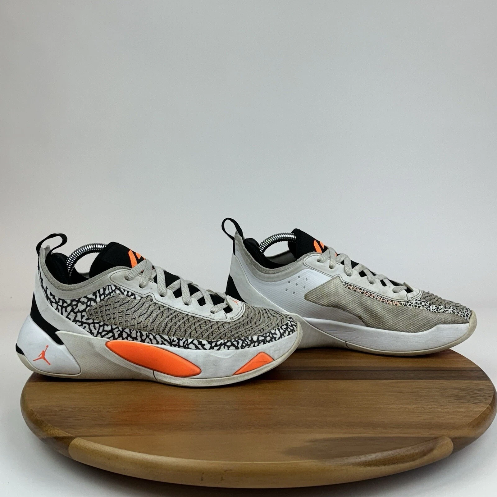 Scarpe sneakers bambino grande Nike Air Jordan Luka 1 PF bianco arancione totale taglia 7 anni