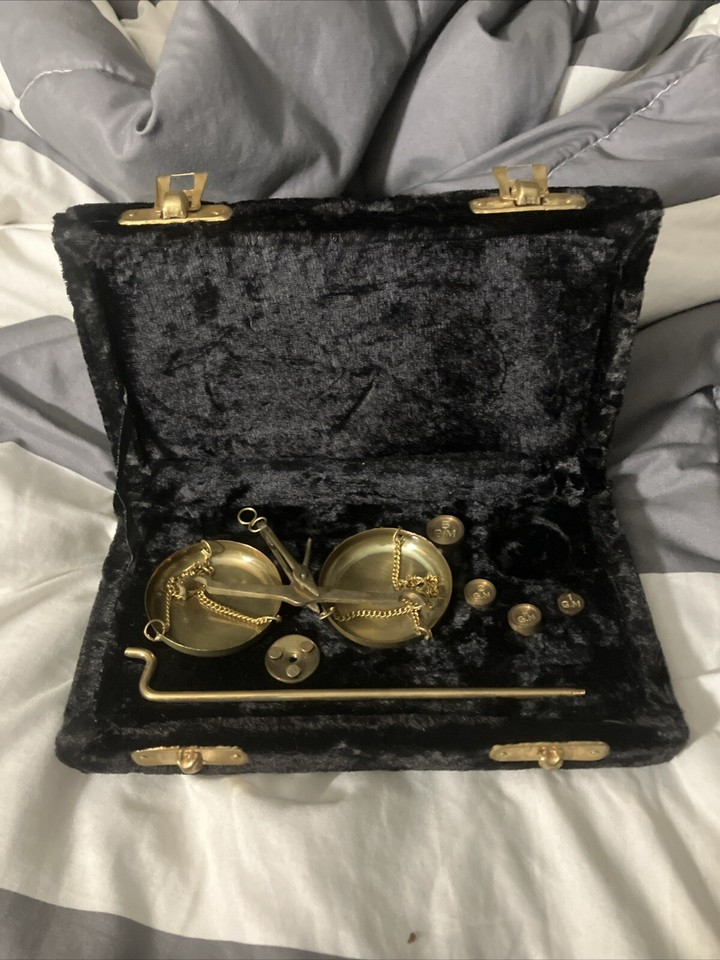 Vintage Jewelry Scale Kit With Case eBay