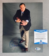 ESPN SPORTSCASTER- CHRIS BERMAN AUTOGRAPH 8x10 PORTRAIT PHOTO BECKETT F51412
