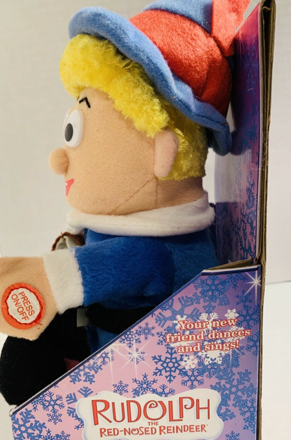 Hermey Elf Animated Singing Plush Rudolph Reindeer Island Misfit Toys Gemmy 2004 for sale online