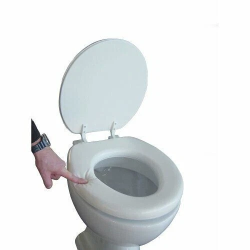 ULTRA SOFT TOILET SEAT ADULT CUSHION PADDED BATHROOM WHITE LOO