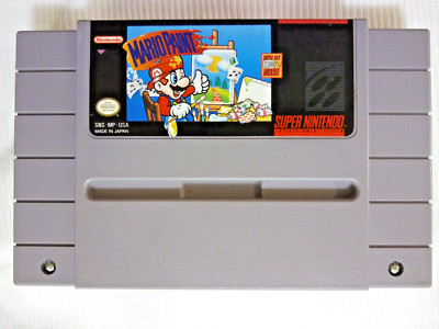 Mario Paint [Super Nintendo SNES 1992] bros. art create fun GAME ONLY - NO MOUSE