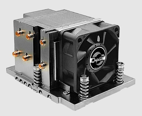 Qnplum QM2UF-SP5 EPYC CPU Cooler SP5 450W 6 Copper Tube 2U Server Fan - Picture 2 of 5