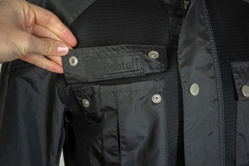 Men's Belstaff Biker Motorcycle Black Nylon Jacket Size M - Picture 7 of 13