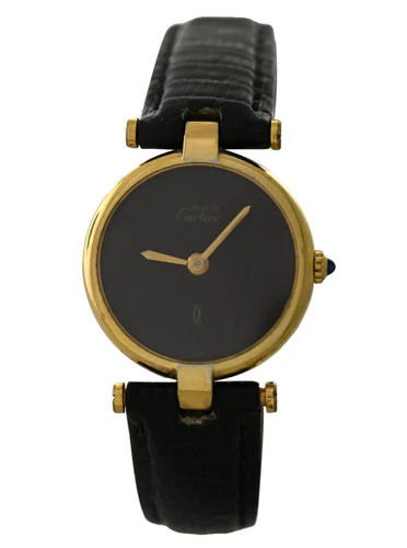 Cartier Paris Must de Vermeil 18017910 18K Gold Plaque 925 Silver 24MM Broken