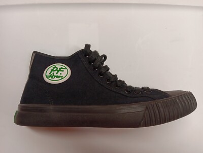 PF Flyers Sandlot Sneakers (MC2001SD) Black Canvas Hi-Top M8