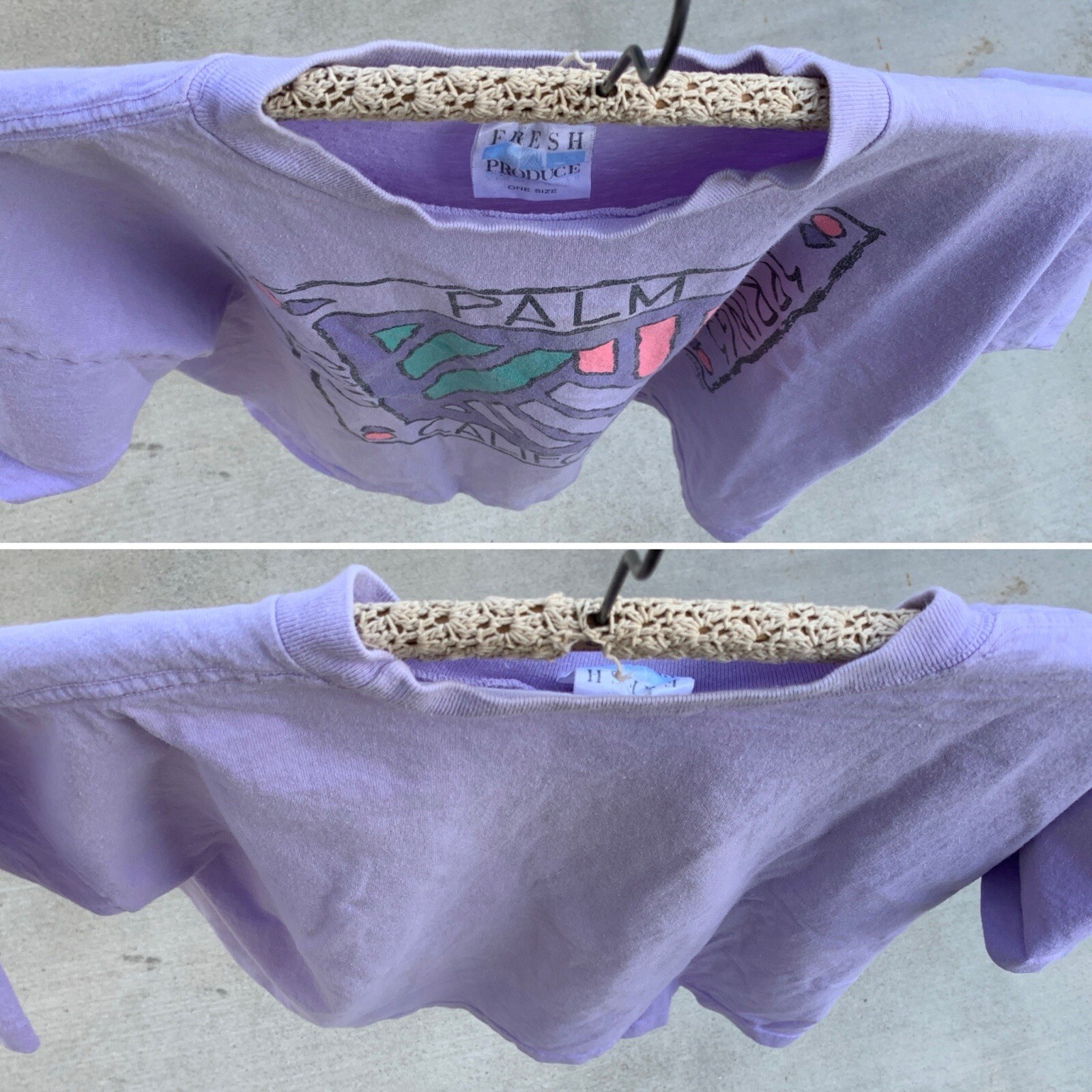 Vintage Club Palm Springs California One Size Crop Top T Shirt One Size 1990s image 7