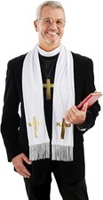 Men s Priest Costume KIT for Adult Father Minister Exorcist Halloween Costume