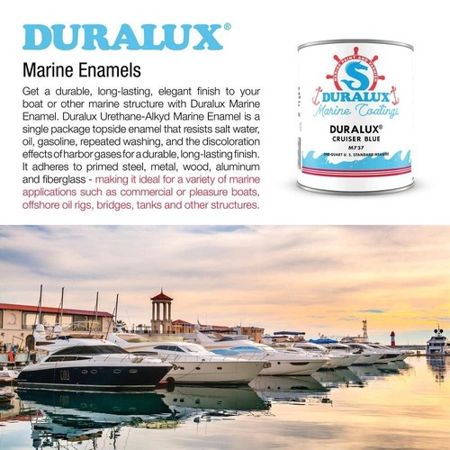 1 Qt. Cruiser Blue Marine Enamel – Durable High-Gloss Paint for Boats & RVs - Picture 6 of 8