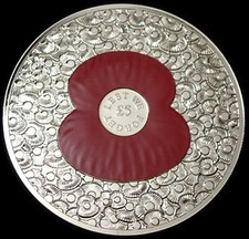 Jersey 5 Pounds 2014 Elizabeth II Remembrance Day 2014 Coin WCA 760