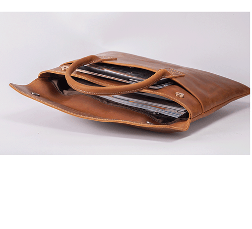 Maletín de mano de piel de caballo loco para hombre bolso de negocios ligero - Imagen 9 de 22