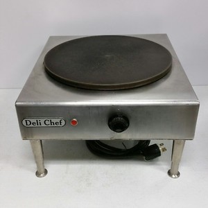 QUALITY - Commercial DELI CHEF 14 Inch Electric Cast Iron Crepe Maker - 230V 15A