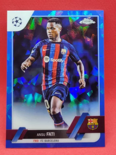 2022-23 Topps Chrome UCL Sapphire Edition Ansu Fati #193 g_V