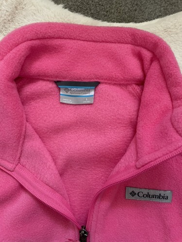 Columbia Youth Girls Pink Fleece Zip Up jacket, 14/16 - Picture 4 of 12