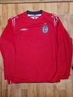 CLASSIC ENGLAND NATIONAL TEAM 2004-06 UMBRO AWAY LONGSLEEVE SHIRT MENS XL OWEN