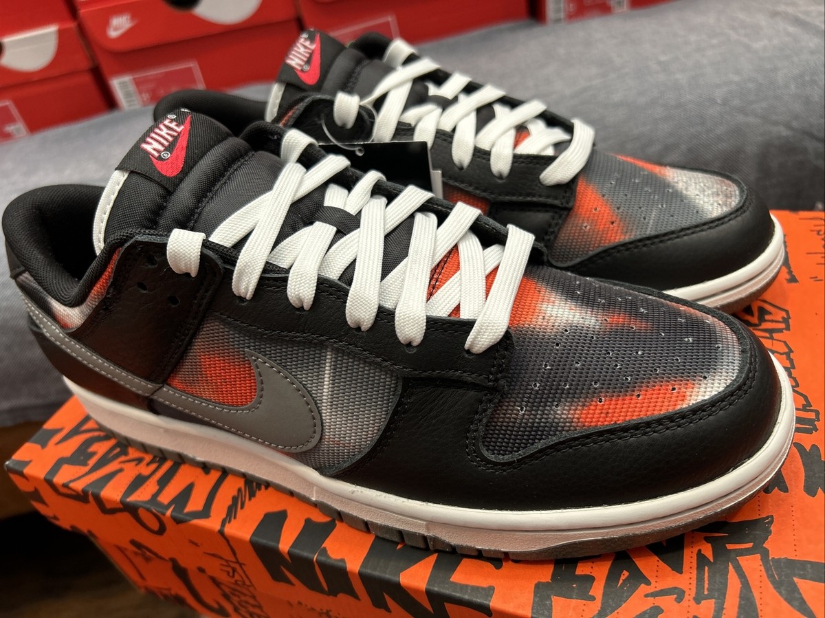 Nike Dunk Low Retro PRM Graffiti Pack “Black Red” - Men's Nike Dunk Low Retro PRM Graffiti Pack “Black Red” - Men's