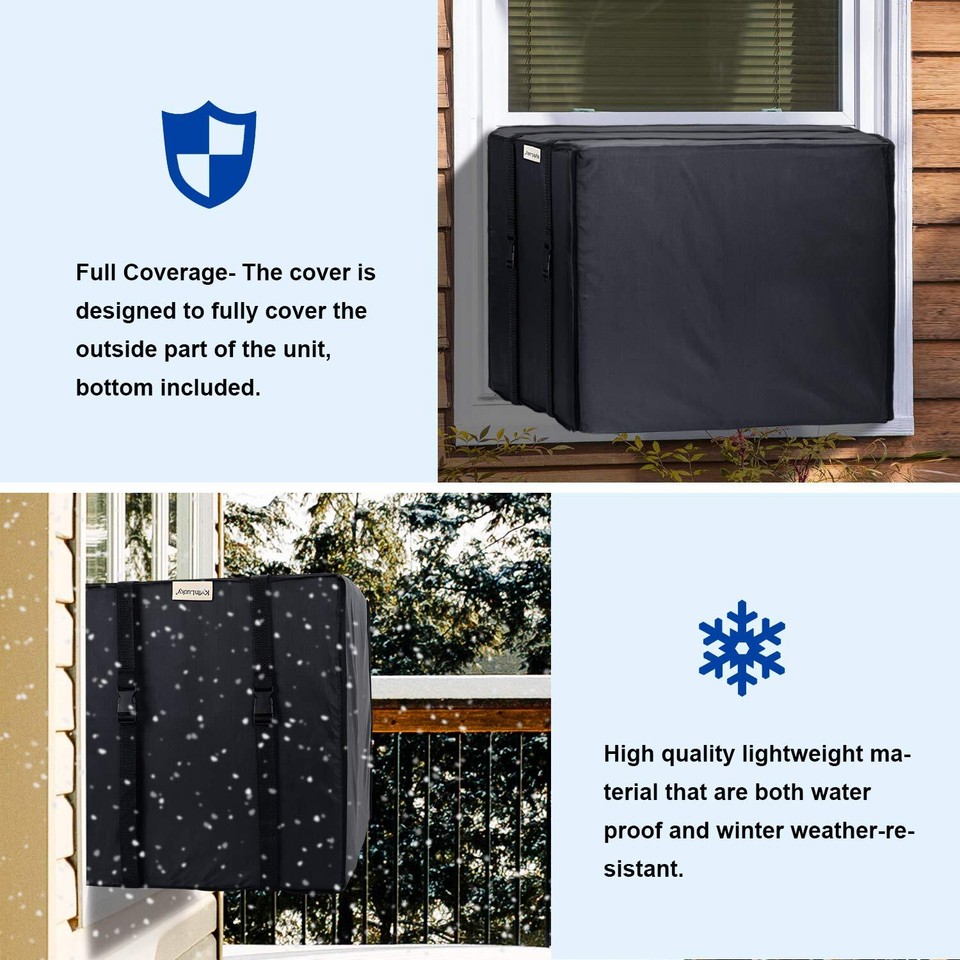 Window Air Conditioner Cover for Outside Units Winter AC Unit Cover 17W