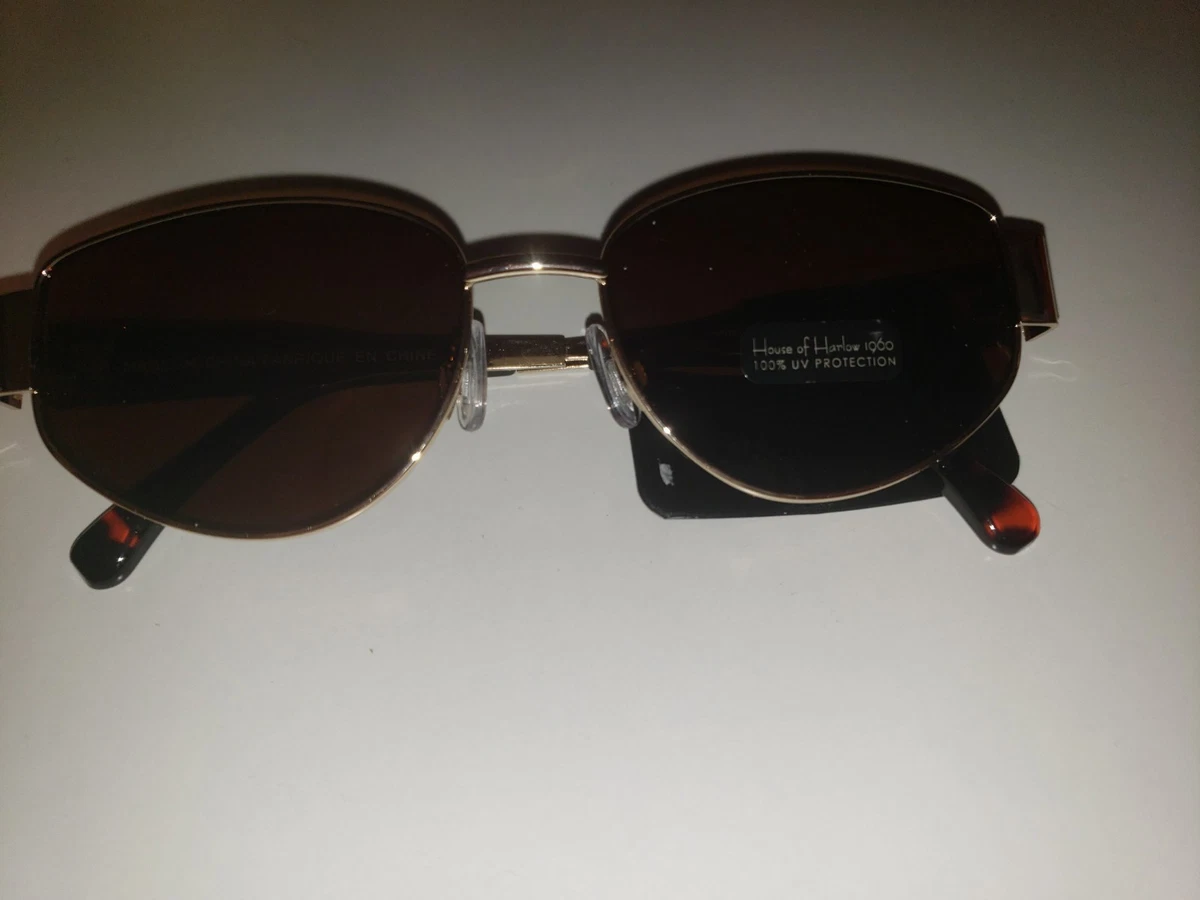 House of Harlow 1960 Slim Rectangle Oval Sunglasses Tortoise Shell NWT Brown XX House of Harlow 1960 Oval Boho Sunglasses New | Mercari main image 4
