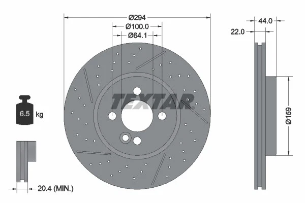 2x BRAKE DISC 92196703 FOR MINI CLUBMAN N47 C20 A 2.0L N14B16A/B16AB 1.6L 4cyl - Image 2 of 4