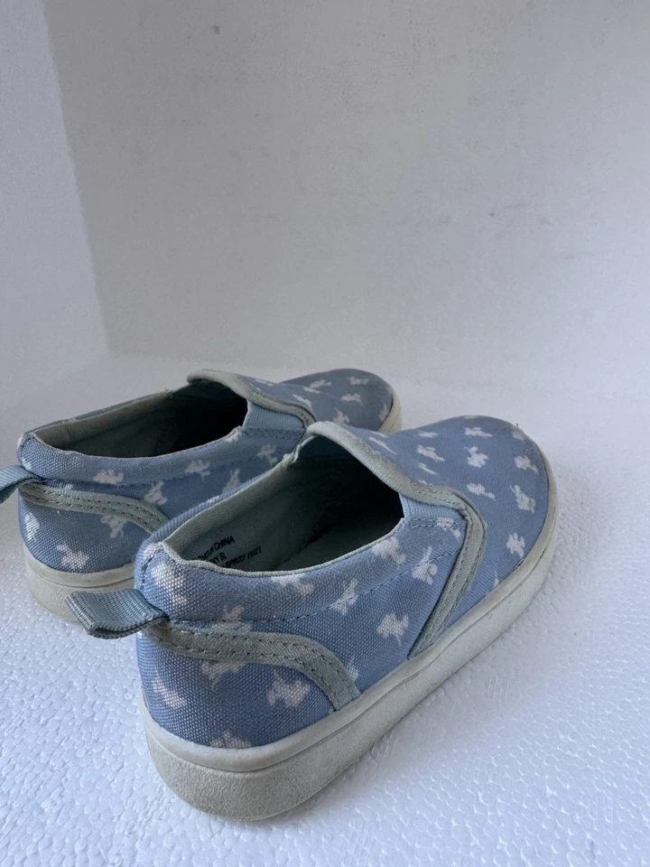Baby Gap Shoes Disney Mickey Mouse Canvas Toddler Slip On Sneakers Blue Size 8 - Image 4 of 4