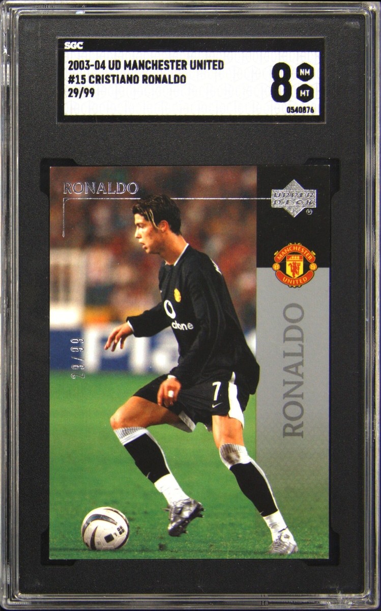 2003 UPPER DECK MANCHESTER UNITED BLACK #15 CRISTIANO RONALDO