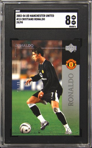 Cristiano Ronaldo [Black] #15 2003 Upper Deck Manchester United card