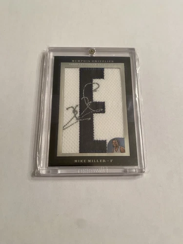 2007-08 Topps Letterman “E” Patch Auto #LAMM Mike Miller /33 Memphis Grizzlies