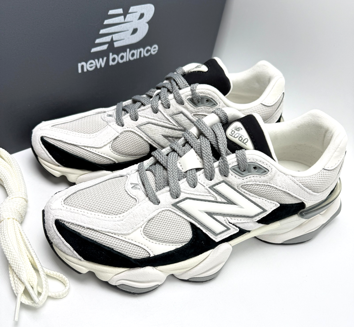 New Balance 9060 Grey Jet Black Men's Shoe U9060JBB sz 9.5-12 | eBay
