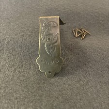 12 Pack 1-11/16" x 3/4" Corner Bracket for Box Antique Brass with Nails