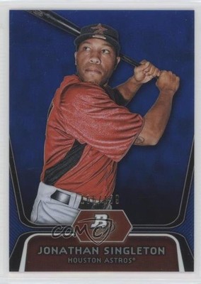 2012 Bowman Platinum Prospects Blue Refractor 166/199 Jon Singleton Jonathan 0c2