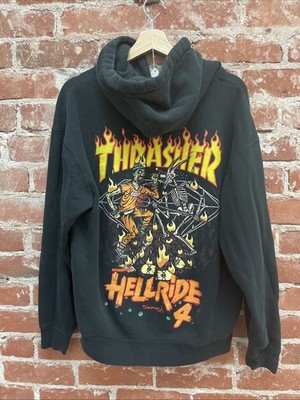 Thrasher x Diamond Supply Co. Hoodie Exclusive Hellride 4 Halloween Bash