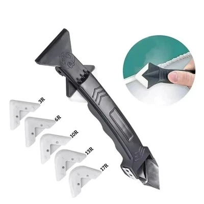 5-in-1 Silicone Sealant Finishing Tool Scraper Grout Remover Tile Caulking Kit - image 1 of 4