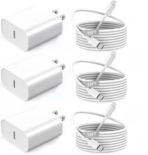 iPhone 14 13 12 Fast Charger,[MFi Certified] 20W USB C Charger 3pack 