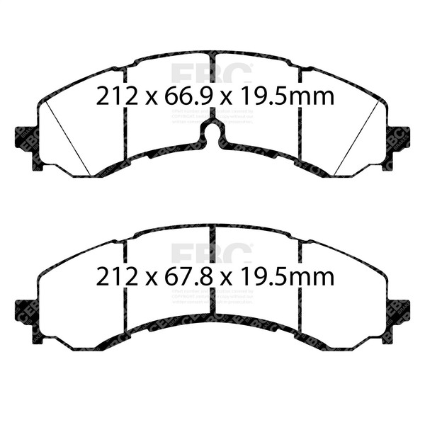 EBC Brakes DP43126R Yellowstuff Street Und Track BremsbeläGe-image