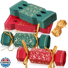 50 Packs Christmas Cracker Kit No Snap Xmas Party Table Favors Sn