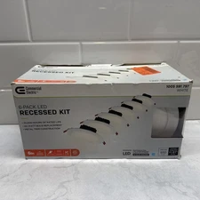 Commercial Electric 100559179710W 6" LED Integrated Light - White (6-Pack)
